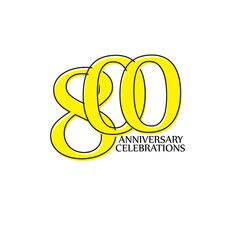 800 Year Anniversary CELEBRATIONS Vector Template Design Illustration