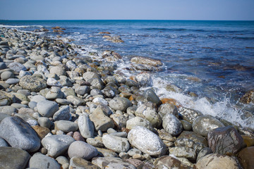 Fototapeta na wymiar 鳴り石の浜（花見海岸）