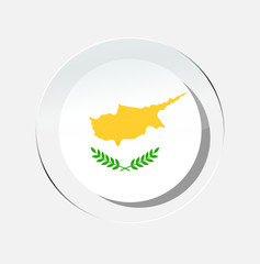 CYPRUS country flag circle icon with white background