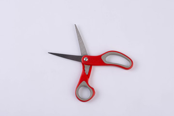 Scissors are used for cutting isolated on white background