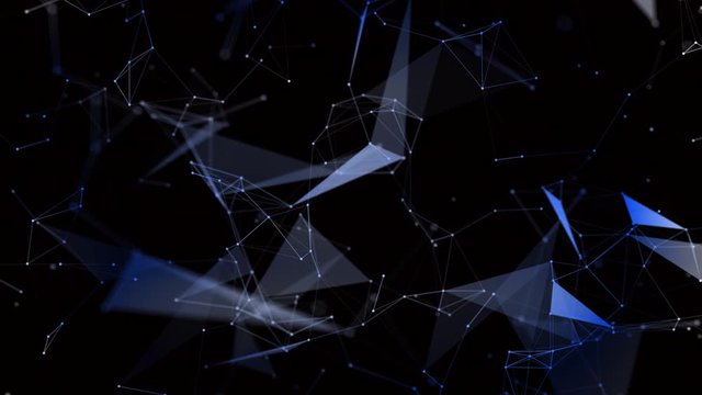 4k 3d abstract Digital background with graph made of dot particles.Quantum finance,Finance graph with details.Complex repeatable graphs.abstract neon geometrical lines with moving triangles and connec