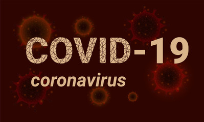 Covid-19 background, background virus strain of MERS-Cov and Novel coronavirus 2019-nCoV. Vector concept of dangerous virus in China with medical cell.	