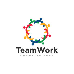 Community or Team Logo Design Vector