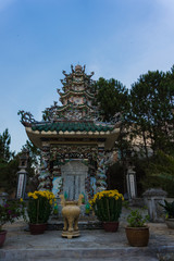 Buddhist temple in Da Lat, Vietnam 