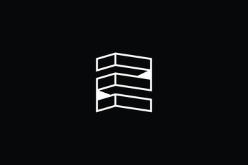 Logo design of Z in vector for construction, home, real estate, building, property. Minimal awesome trendy professional logo design template on black background.