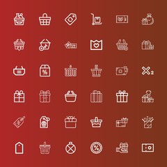 Editable 36 offer icons for web and mobile