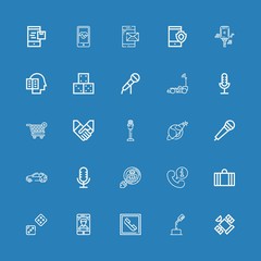 Editable 25 clipart icons for web and mobile