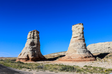 View to the Red Rocks in the Monument Valley, USA