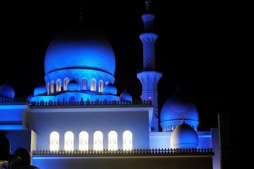 mosque in the night