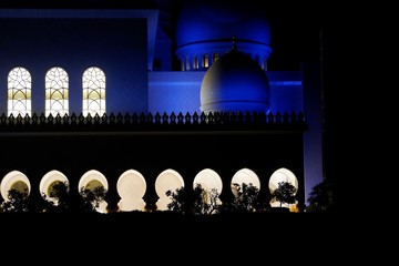 mosque in the night
