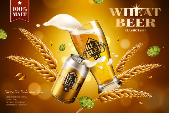 Wheat beer ads