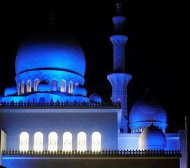 mosque in the night