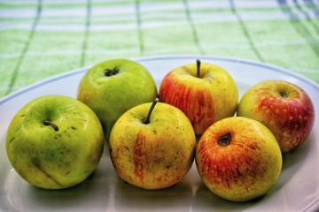apples in a bowl