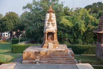 Lakshmi temple, dedicated to Goddess Lakshmi, consort of Lord Vishnu - Khajuraho Group of...