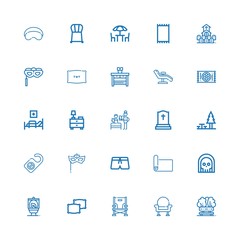 Editable 25 rest icons for web and mobile