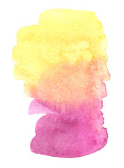 Watercolor Background Stain Hand Drawn