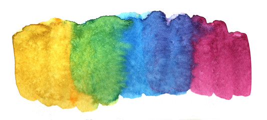 Watercolor Background Stain Hand Drawn Spectrum