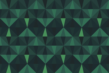 Abstract background, seamless pattern with diamonds in various green shades. Geometric shapes texture. Vector template for prints, fabrics, posters, Web design, Wallpaper, eco interior... 