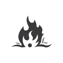 Fire flame vector illustration design template