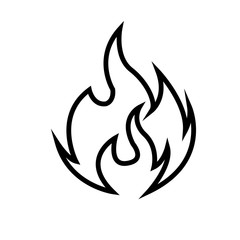 Fire flame vector illustration design template