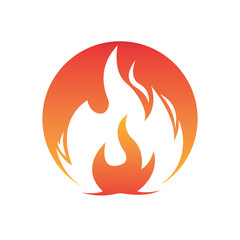 Fire flame vector illustration design template