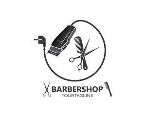 clippers icin vector  for barber business illustration