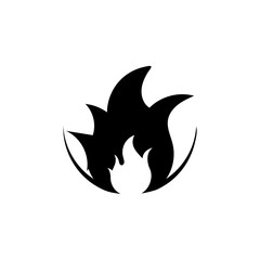 Fire flame vector illustration design template