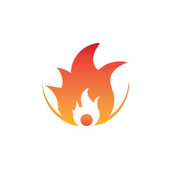 Fire flame vector illustration design template