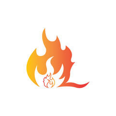 Fire flame vector illustration design template