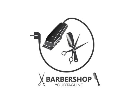 clippers icin vector  for barber business illustration