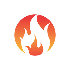 Fire flame vector illustration design template