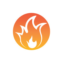 Fire flame vector illustration design template