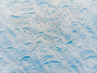 winter texture snow above