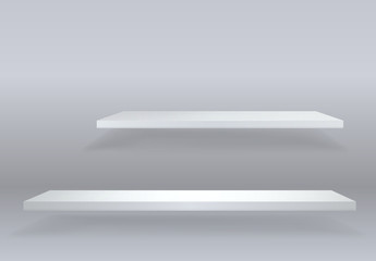Realistic modern design Stand 3d effect clean blank shelf09