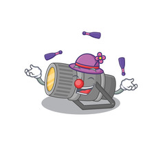 A sweet underwater flashlight mascot cartoon style playing Juggling