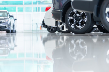 Brand New Cars in Stock. Car Dealership Cars For Sale in showroom.