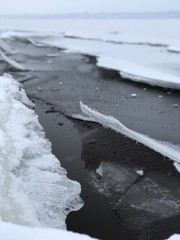 ice on river