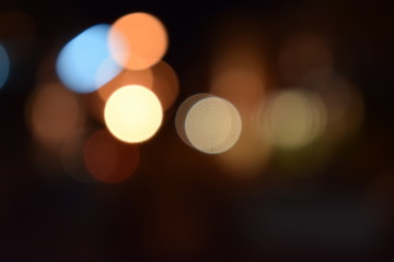 Fototapeta premium Nighttime multicolored bokeh and blurry images