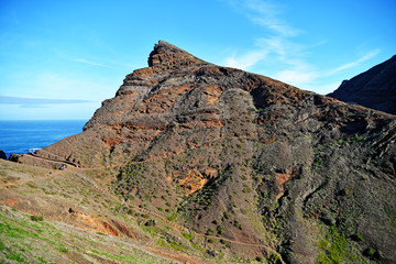 rocks in the mountains scenic Madeira Island
