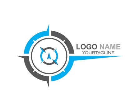 compass logo icon vector template