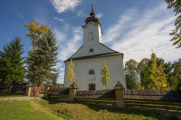 Naklejka premium Pieniny - Jaworki Cerkiew
