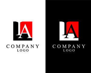 IA, AI logo Letter square shape logo vector for company identity.