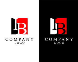 IB, BI logo Letter square shape logo vector for company identity.