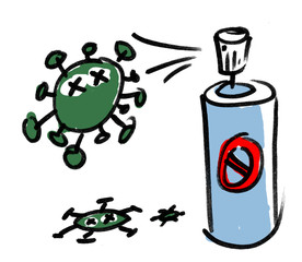 Corona Virus Covid19 Drawing Illustration