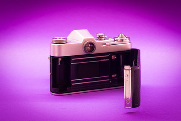 Old soviet film camera