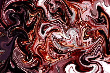 Fondo abstracto de mármol colorido. Ondas de color rosa suave e inclusión de color ocre, negro y blanco. Fondo con textura de piedra. Arte abstracto.