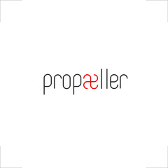 propeller logo type modern design