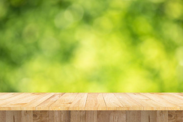 display product blank table advertising object texture green bokeh background