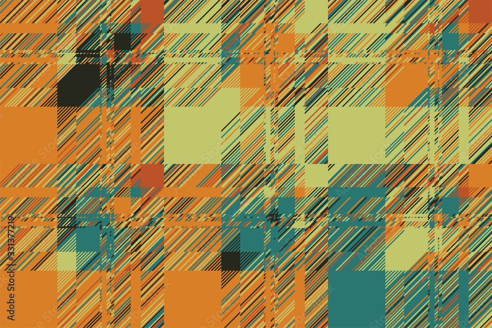 Poster modern glitch background. color geometric abstract pattern vector.
