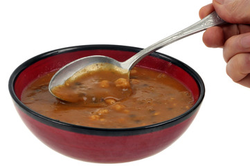 Bol de soupe marocaine